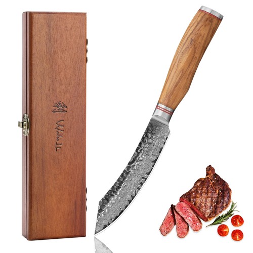 Coltello bistecca damascato - bistecca,